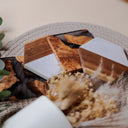 Handmade Resin Coasters - Slate Grey