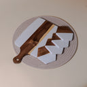 Handmade Marble and Acacia Coasters