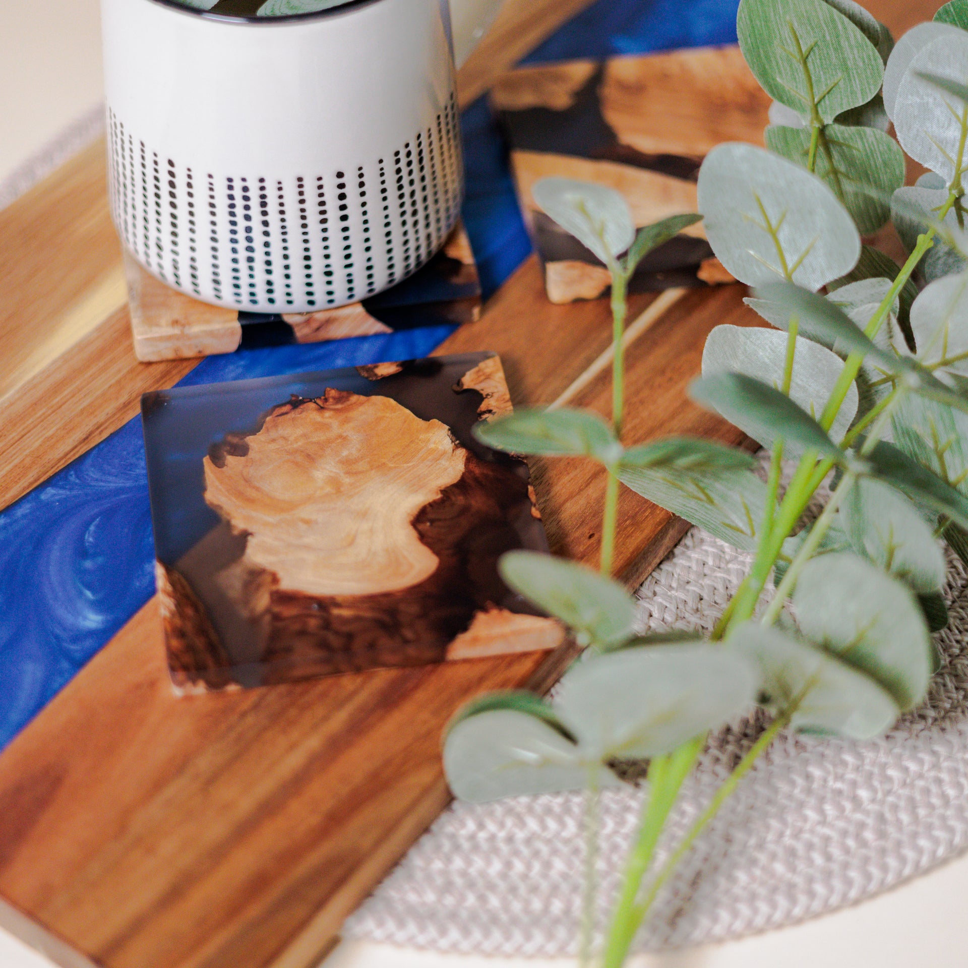 Handmade Resin Coasters Slate