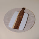Handmade Marble and Acacia Cheese/Serving/Cutting Board